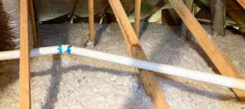 TAP insulation installed in an attic